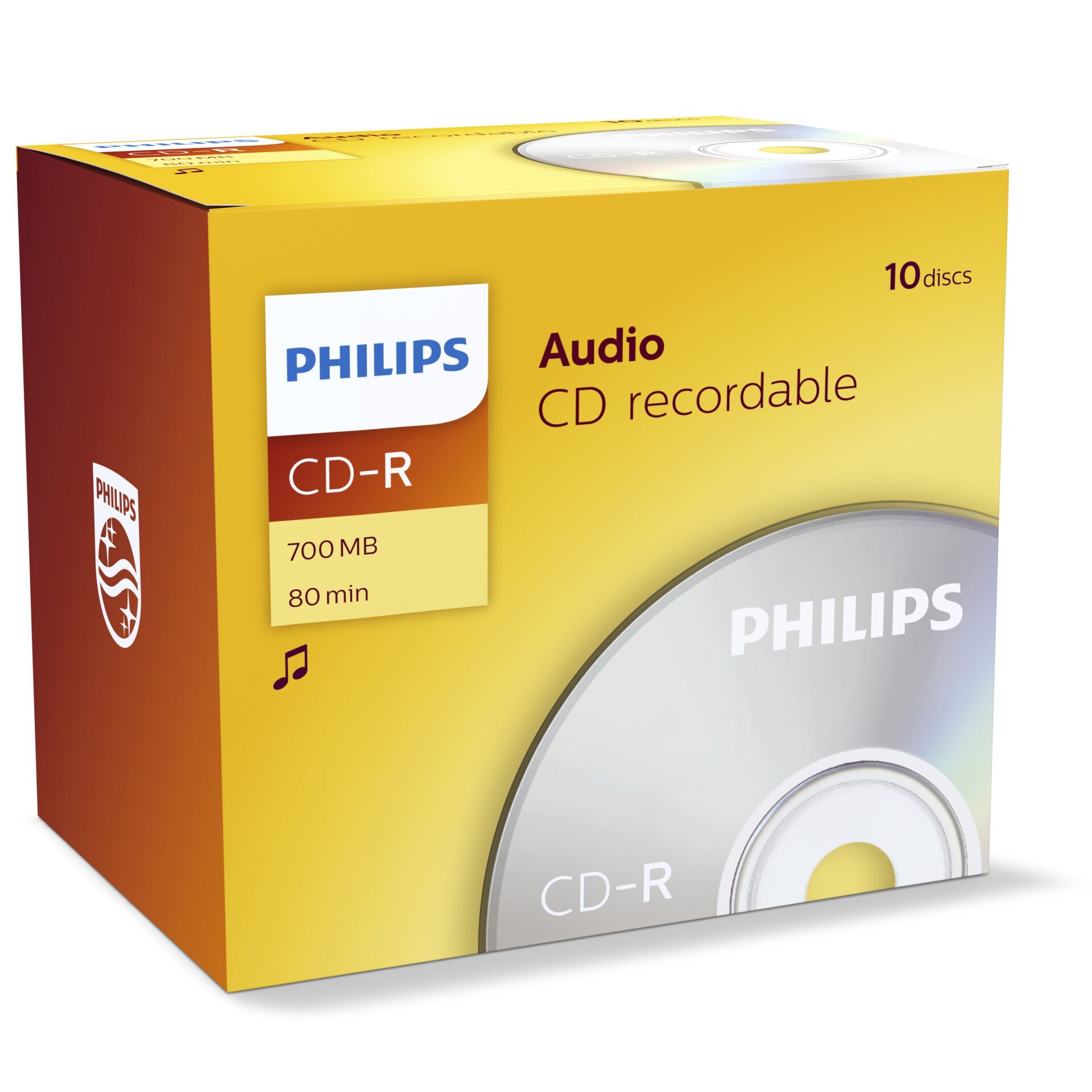 Philips - 10 x CD-R - 700 MB (80 Min) - Jewel Case (Schachtel)