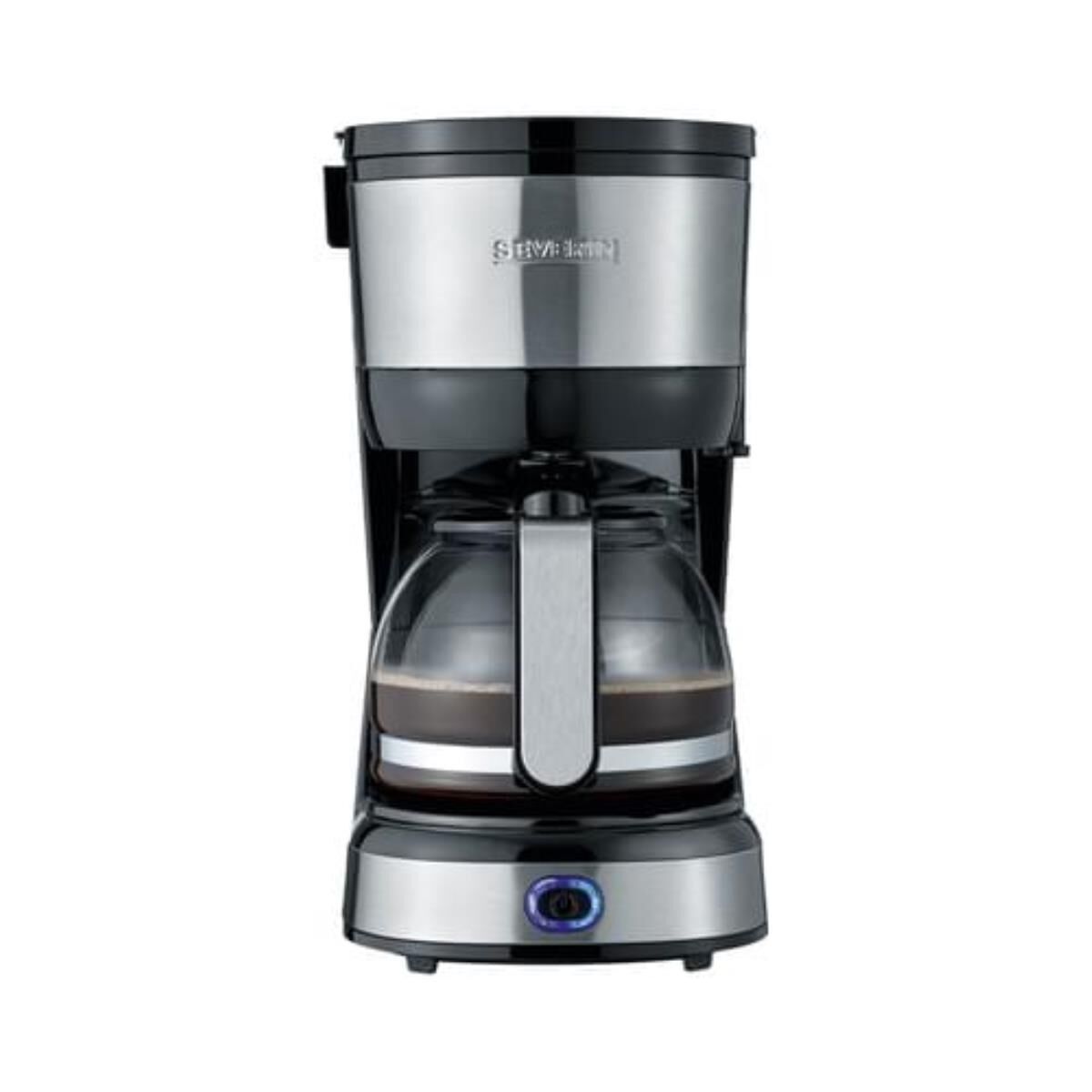 SEVERIN KA 4808 Kaffeemaschine 750W 4 Tassen Edelstahl schwarz