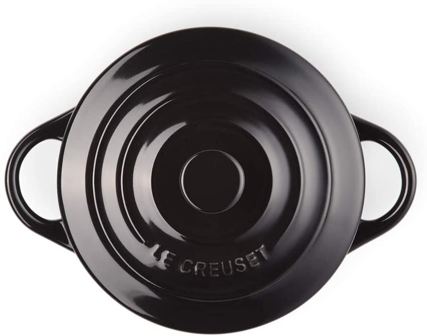 Le Creuset MINI COCOTTE SCHWARZ GLÄNZEND