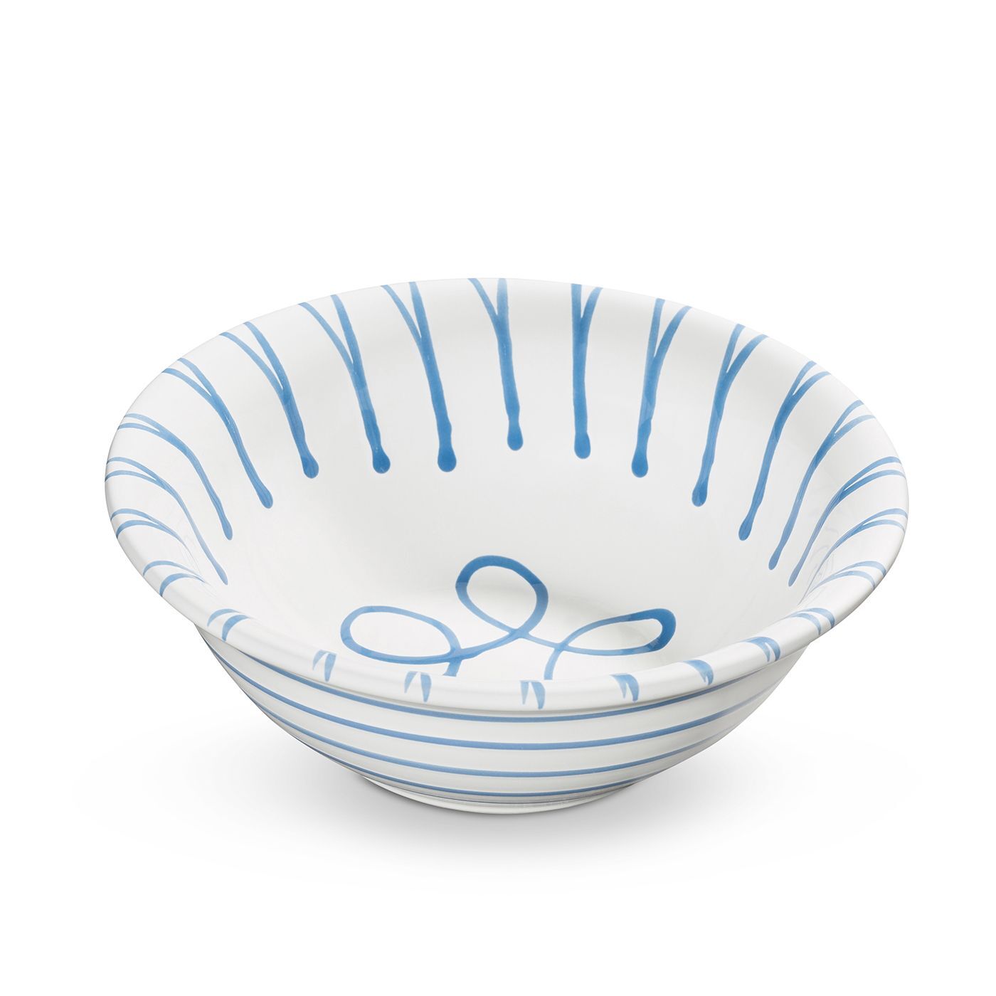 Gmundner Keramik Blaugeflammt Salatschüssel (Ø 20cm)