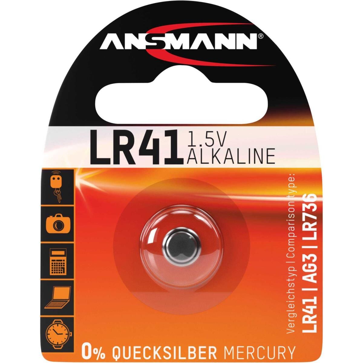ANSMANN - Batterie LR41 - Alkalisch