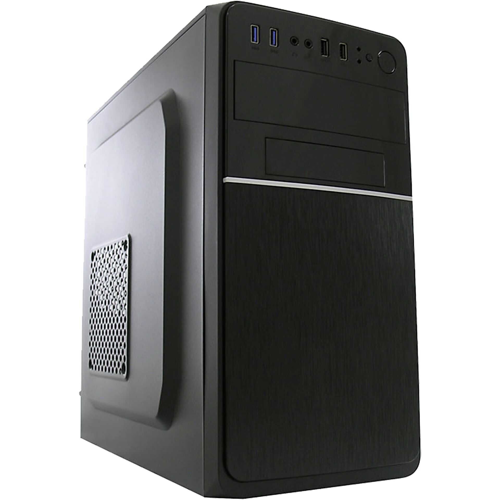 LC Power 2015MB - Tower - micro ATX - ohne Netzteil - Schwarz - USB/Audio