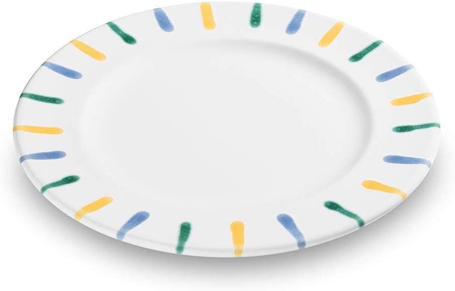 Gmundner Keramik Buntgeflammt Dessertteller Gourmet (Ø 22cm)