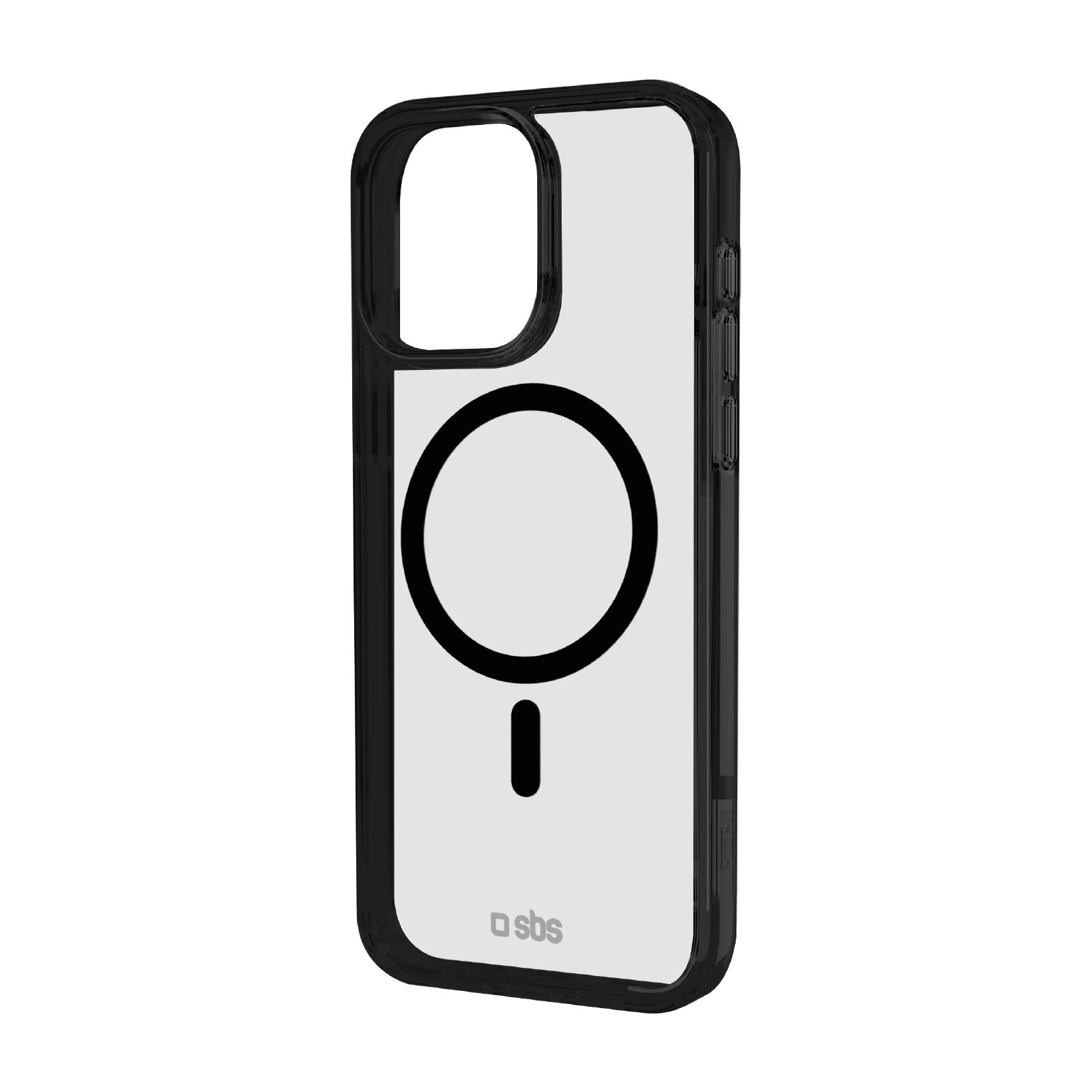 SBS Mag frame, Cover, Apple, iPhone 16 Pro Max, 17,5 cm (6.9"), Schwarz, Transparent