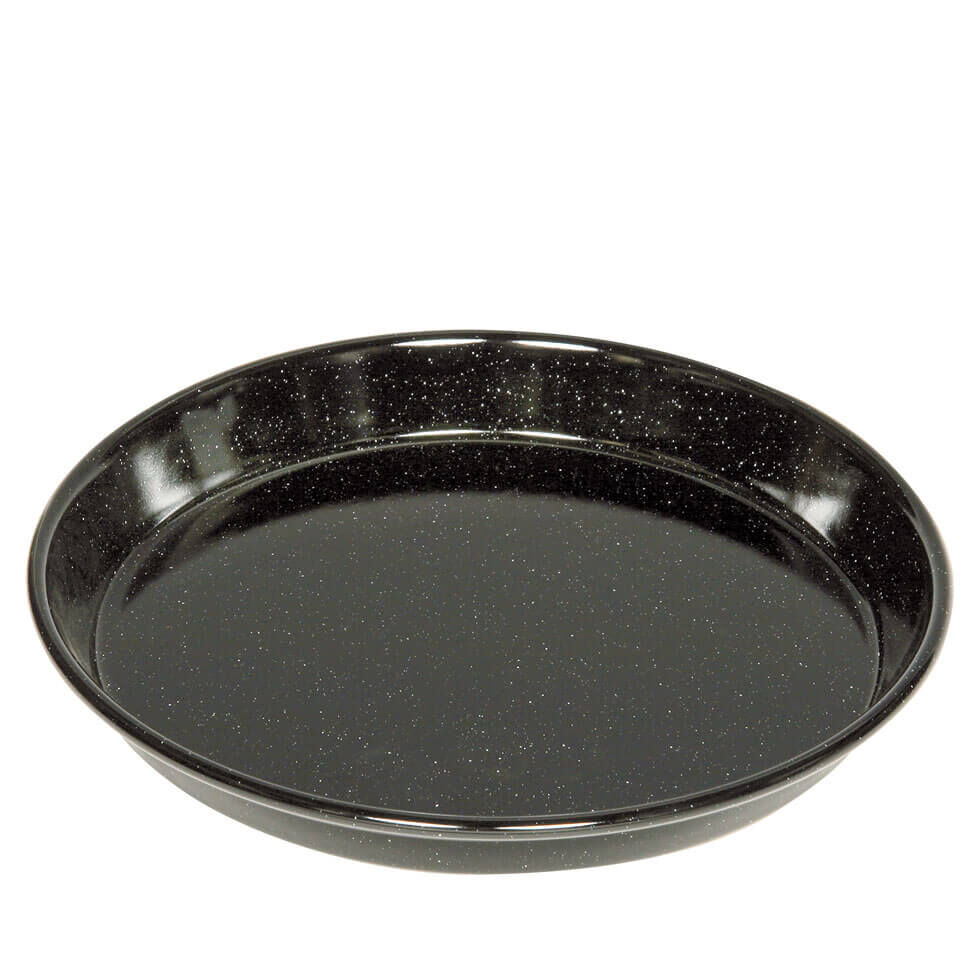 Riess Pizzablech Kuchenform Ø28cm Schwarz Emaille