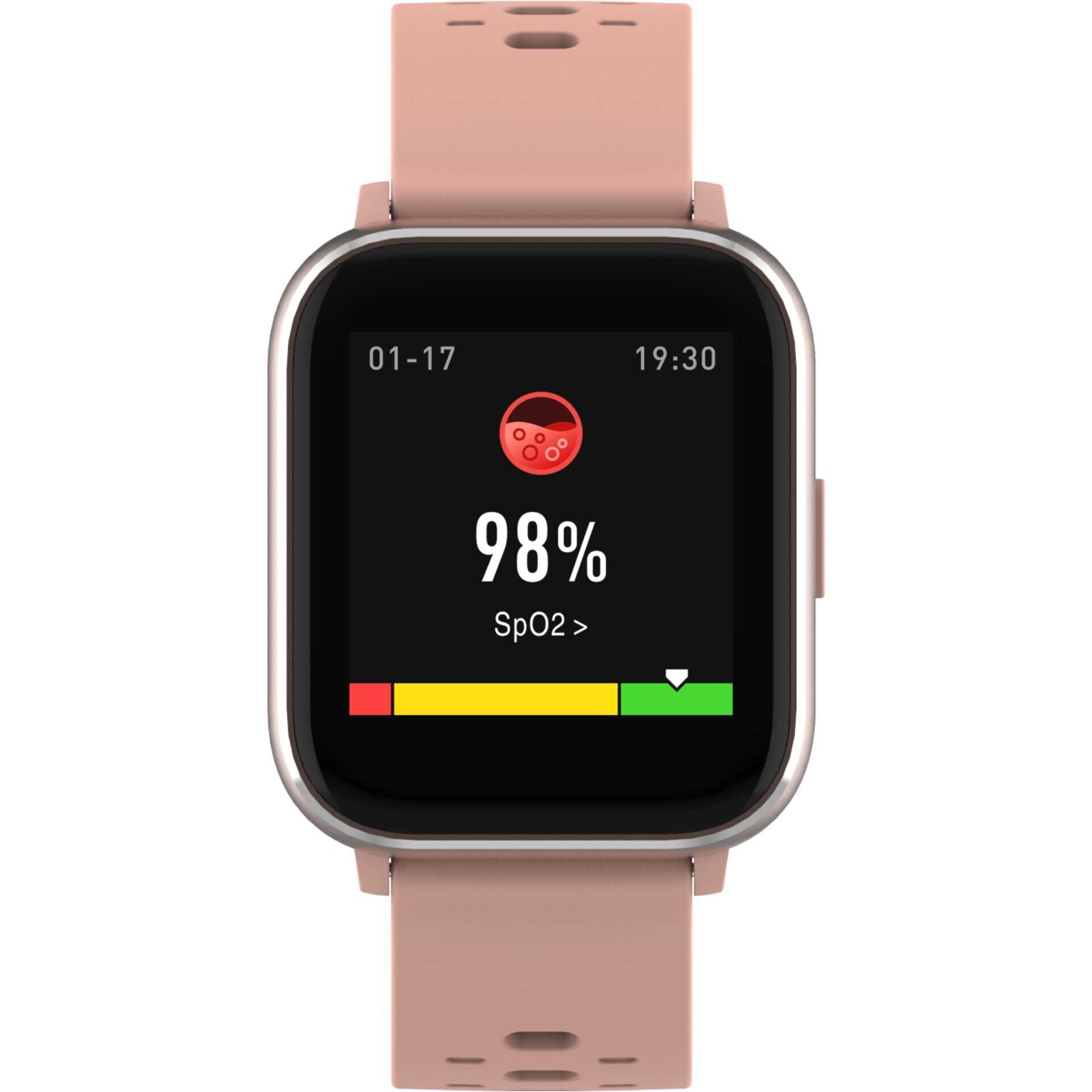 DENVER SW-164 - Rose - intelligente Uhr mit Band - Anzeige 3.6 cm (1.4") - Bluetooth - 141 g