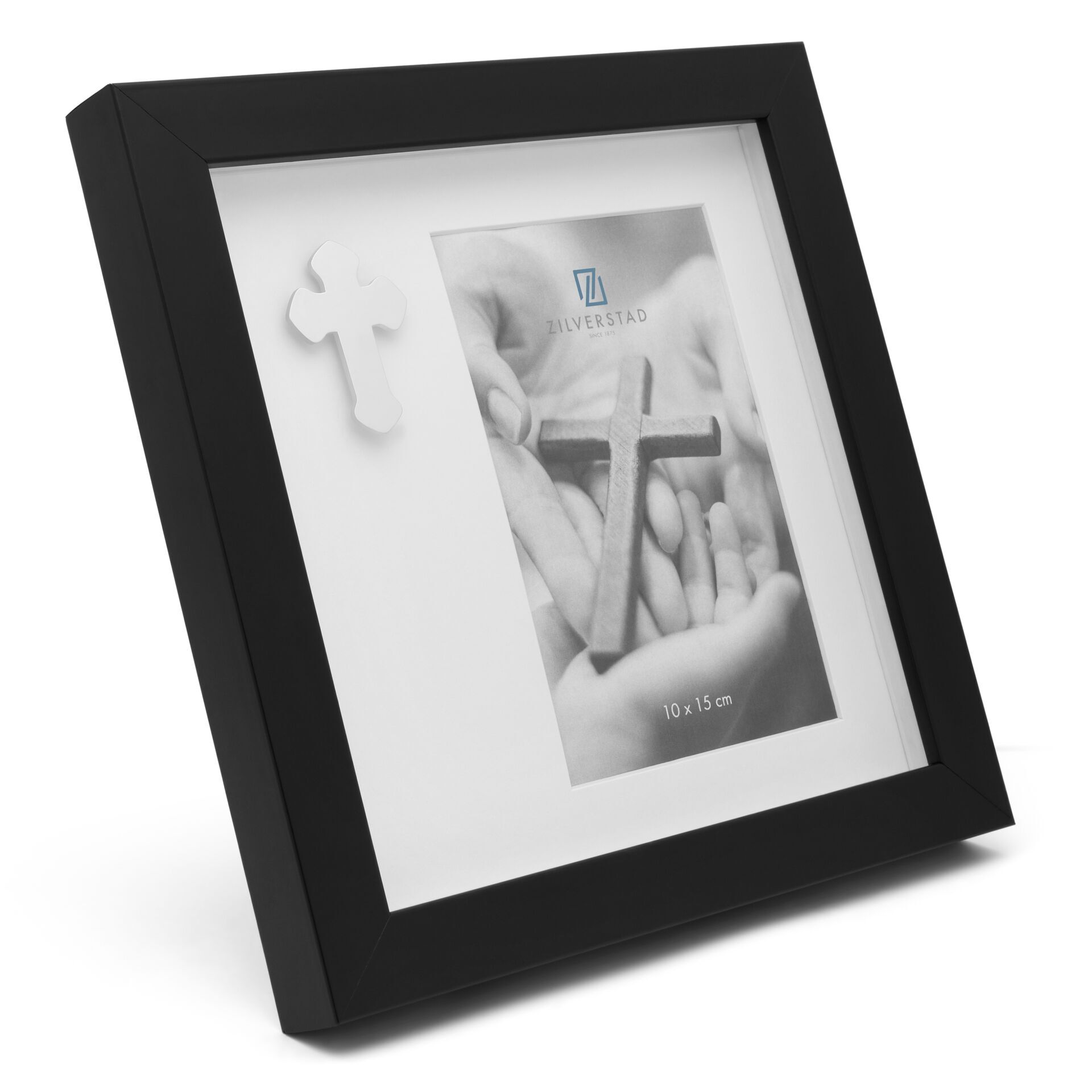 Zilverstad Fotorahmen mit Kreuz 10x15 Metall Portrait    7550001