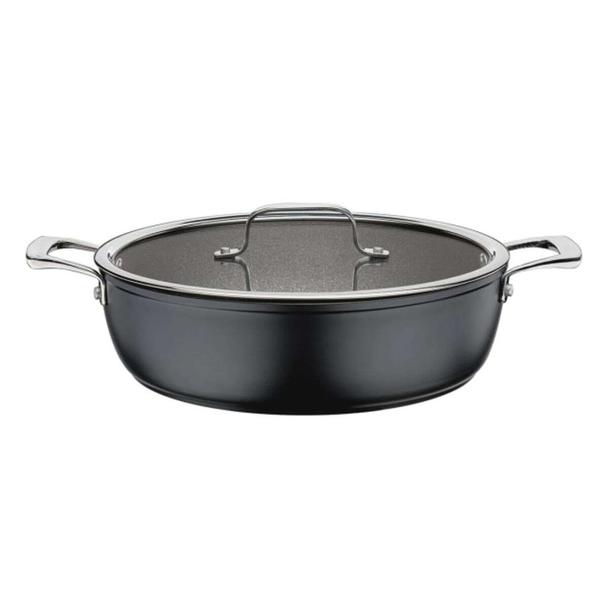 Spring MERIDIAN INTENSE PRO Gourmettopf mit Glasdeckel schwarz