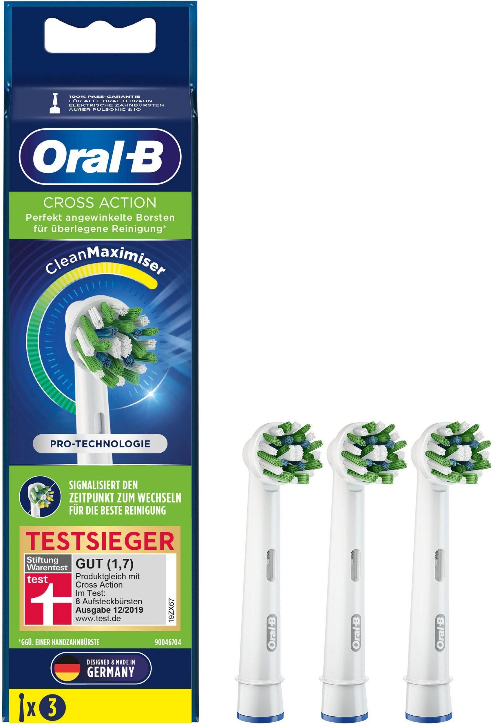 Oral-B Aufsteckbürsten Cross Action CleanMaximizer 3er