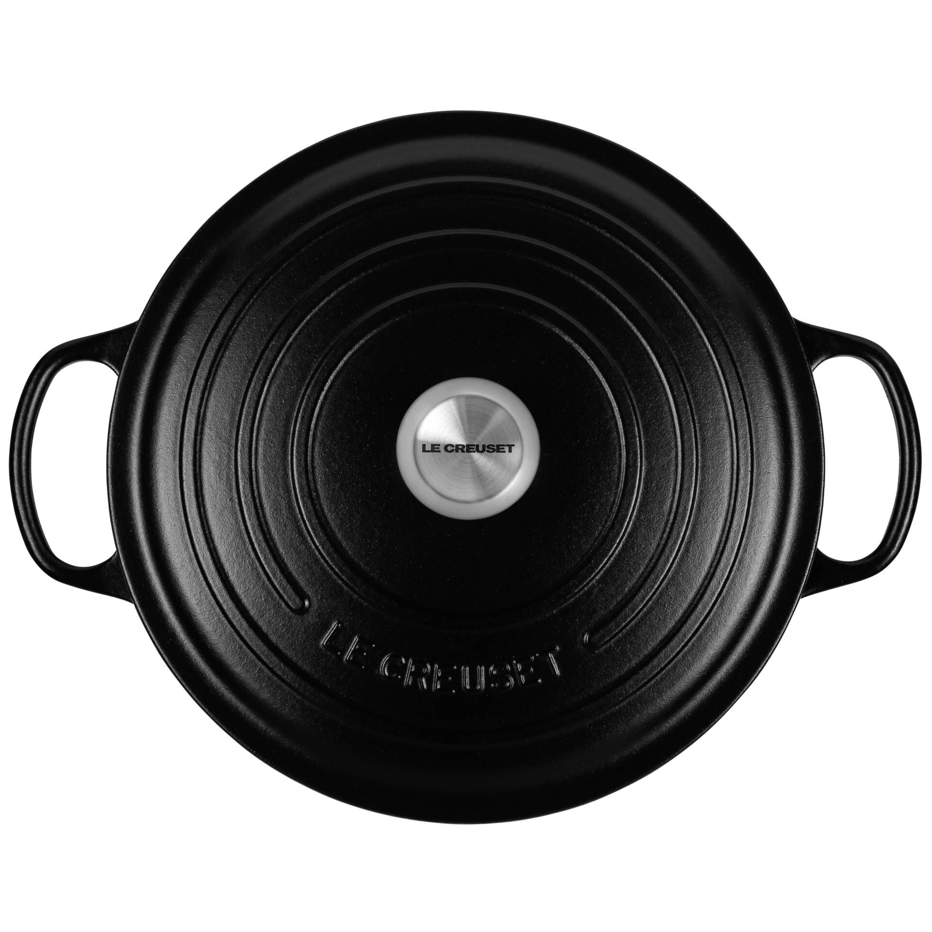 Le Creuset Signature Bräter rund 28 cm schwarz