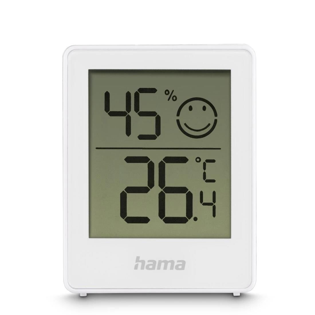 Hama Thermometer und Hygrometer "Baros", digital, für innen, 2-er Set, Weiß