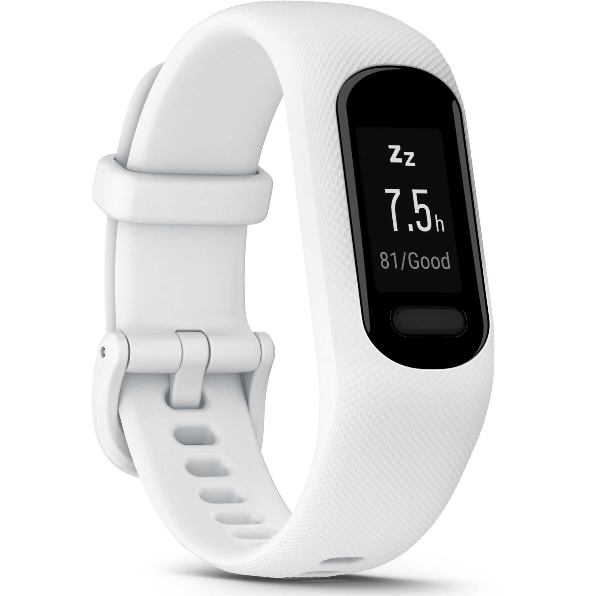 Garmin vívosmart 5 - Aktivitätsmesser mit Band - Silikon - weiß - Bandgröße: S/M - einfarbig