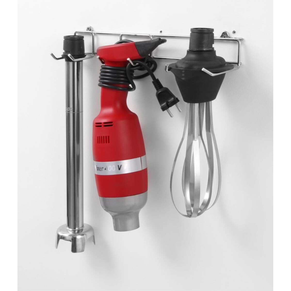HENDI Stabmixer Profi Line 400 - Geschwindigkeit regelbar, Set inkl. Ablagegestell, Profi Line, 230V/400W, ⌀100x(H)765mm