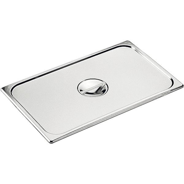 RIEBER  GN-Flachdeckel 18/10 Edelstahl,  GN: 1/2, Länge: 325 mm, Breite: 265 mm