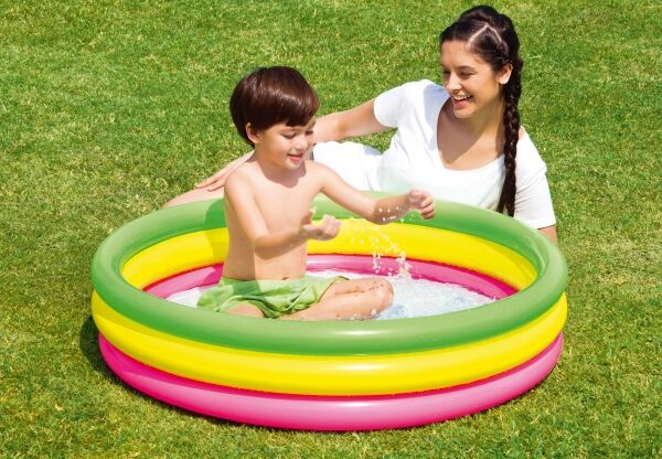 Bestway Planschbecken 102x25cm ''Summer Set Pool'' 3-Ringe 51104