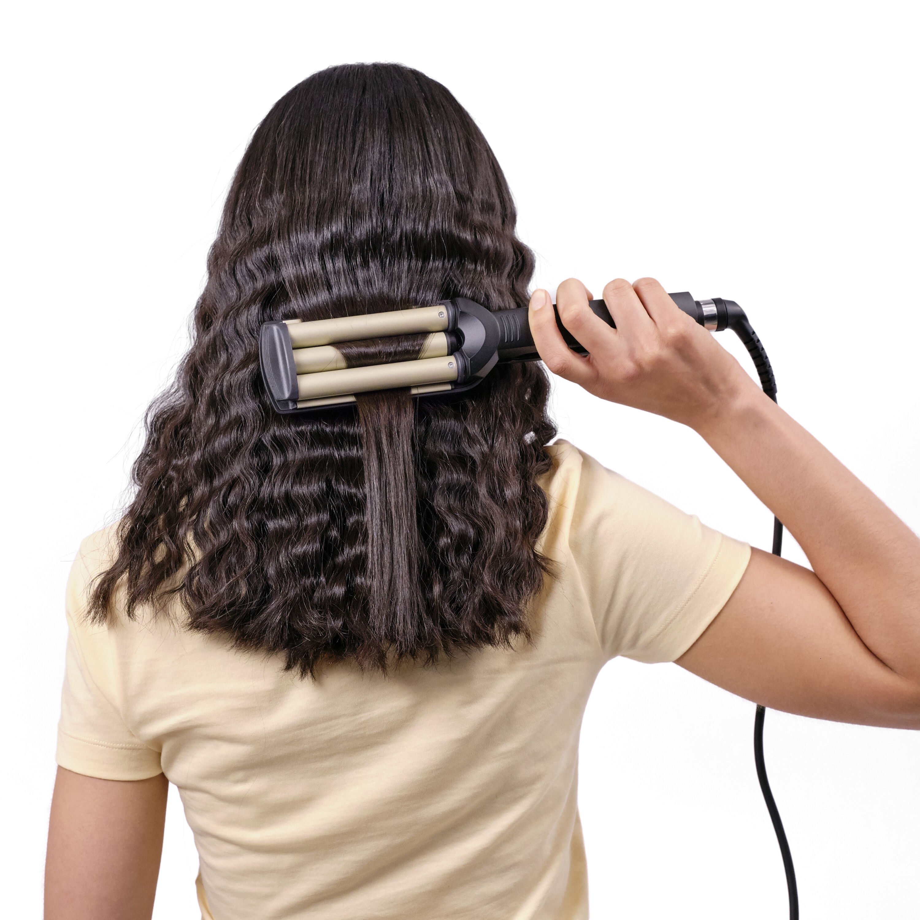 BaByliss  C260E EasyWaves Texturiereisen Warm Schwarz, Silber 1,8 m