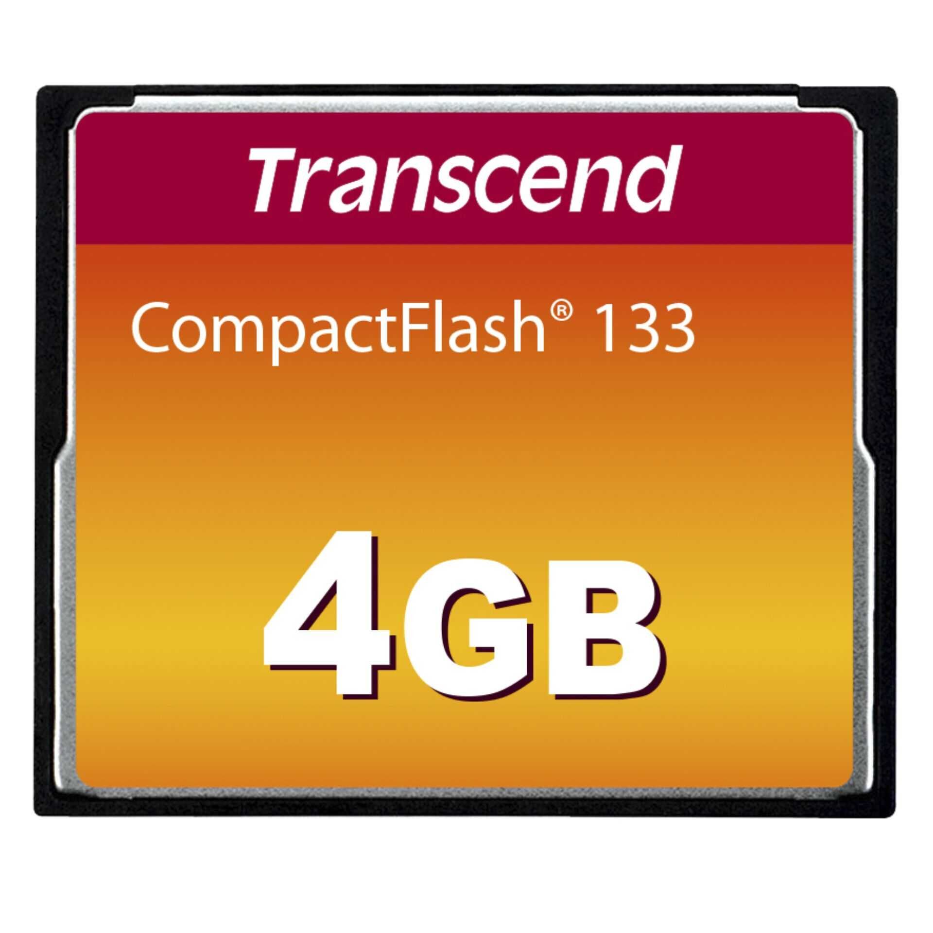 Transcend - Flash-Speicherkarte - 4 GB - 133x - CompactFlash