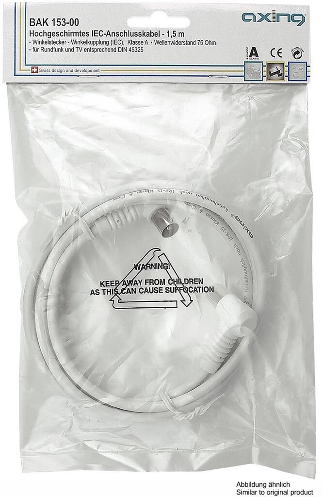 Axing BAK 373-00 ST Antennenkabel Winkel 3,75m