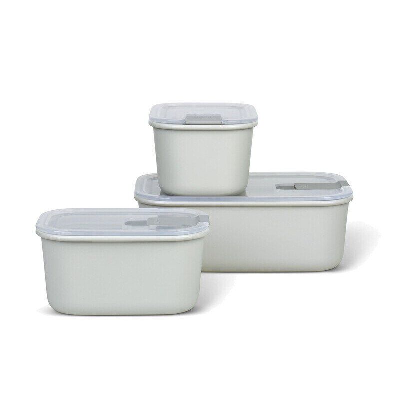 Mepal set easyclip 3-teilig (2 x 450 ml + 1000 ml) - nordic white