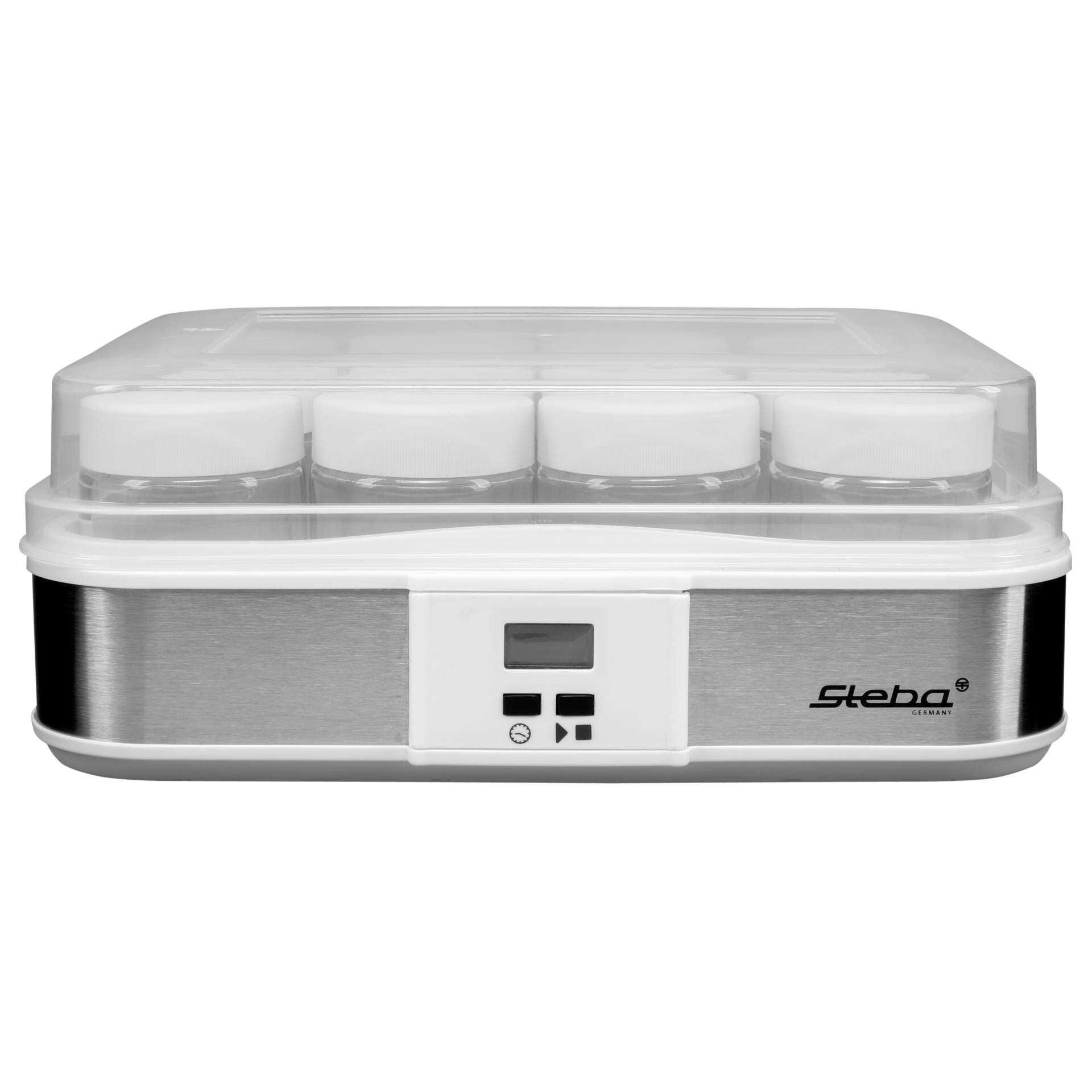 Steba JM 2 - Joghurtbereiter - 2.4 Liter - 21 W - Stainless Steel/White