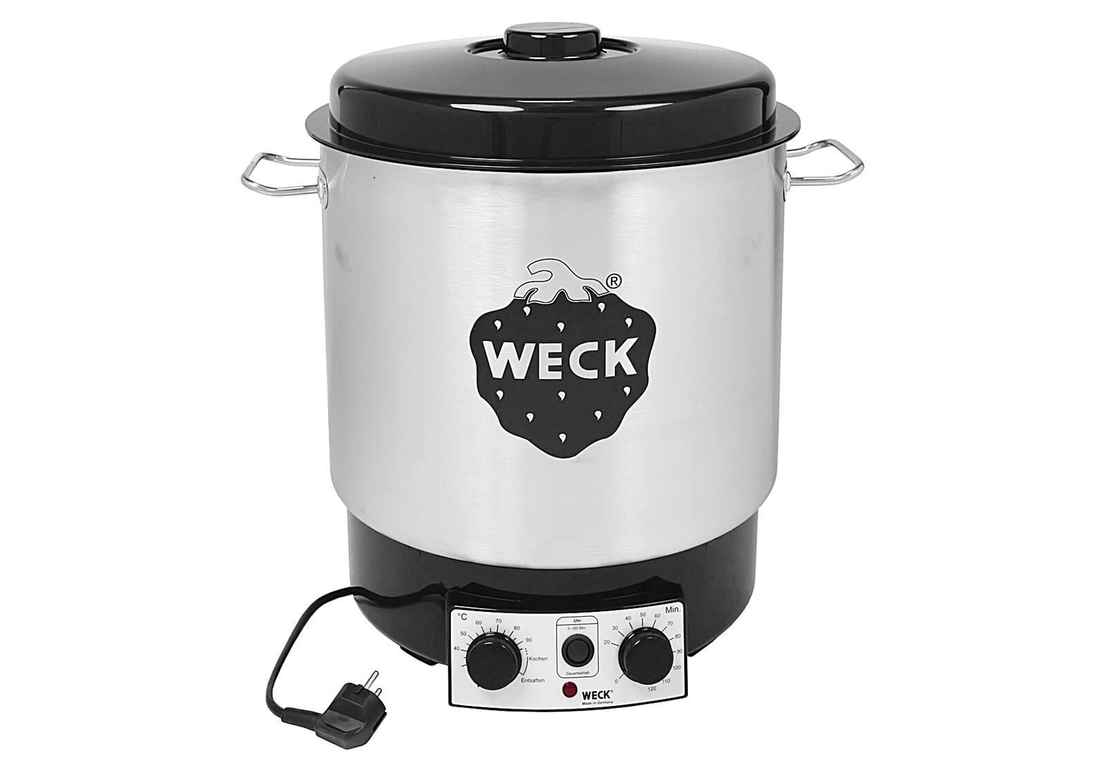 WECK Einkochautomat 29 Liter Ø35cm Edelstahl mit Uhr