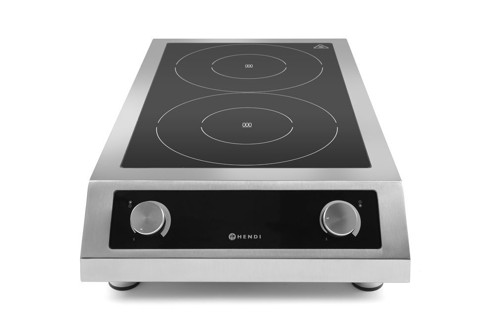 HENDI Induktionskocher Modell 7000, Profi Line, 400V/7000W, 405x700x(H)145mm