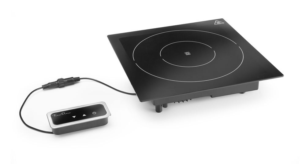 Fine Dine Induktionsheizplatte 1000 W, Schwarz, 230V/1000W, 350x397x(H)85mm
