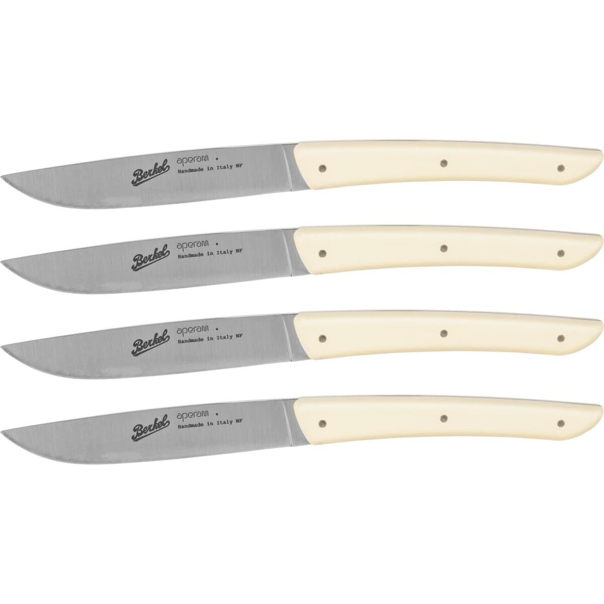 Berkel Steakmesser-Set 4-tlg. Color crema