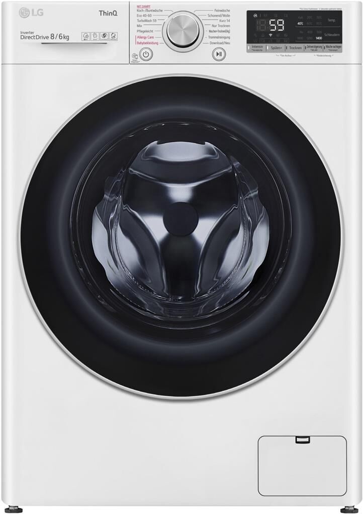 LG V4 WD 86S1B Wasch-trockner