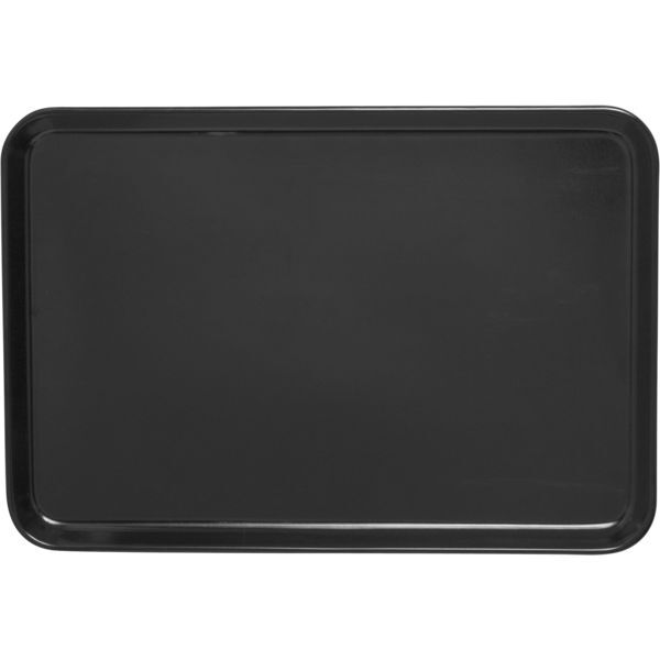 WACA  Tablett Melamin, schwarz, Höhe: 17 mm, Länge: 350 mm, Breite: 240 mm