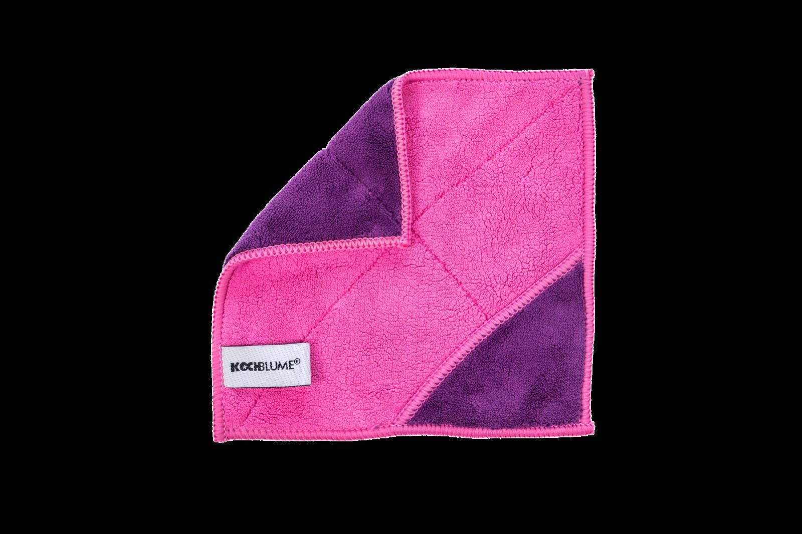 Kochblume Microfasertuch - 18x18 cm pink-lila