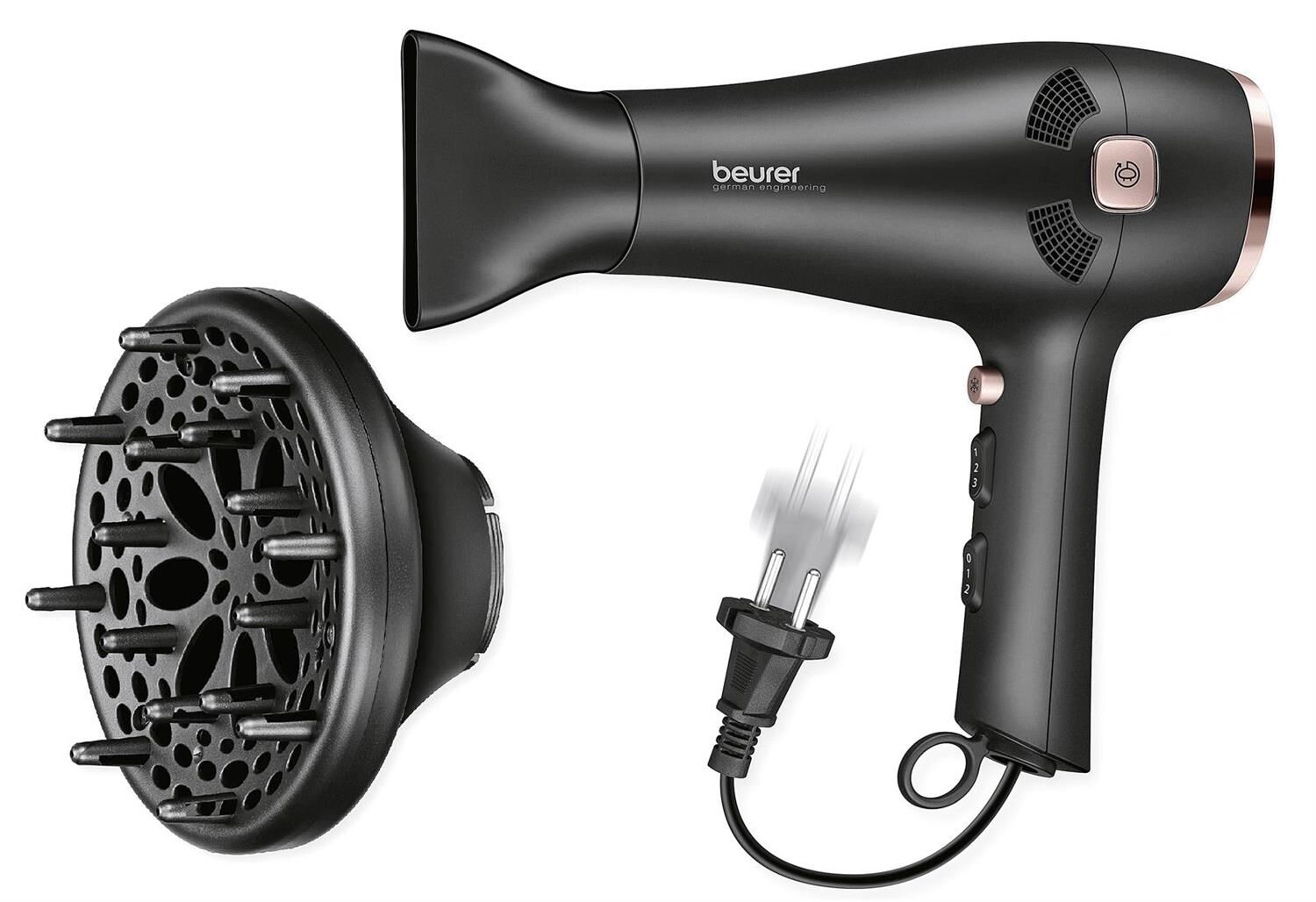 BEURER Haartrockner HC55 2200W mit Kabeleinzug schwarz
