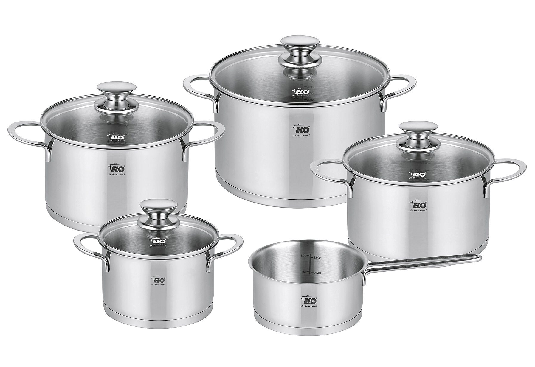 ELO Topfset Galant 5teilig Edelstahl