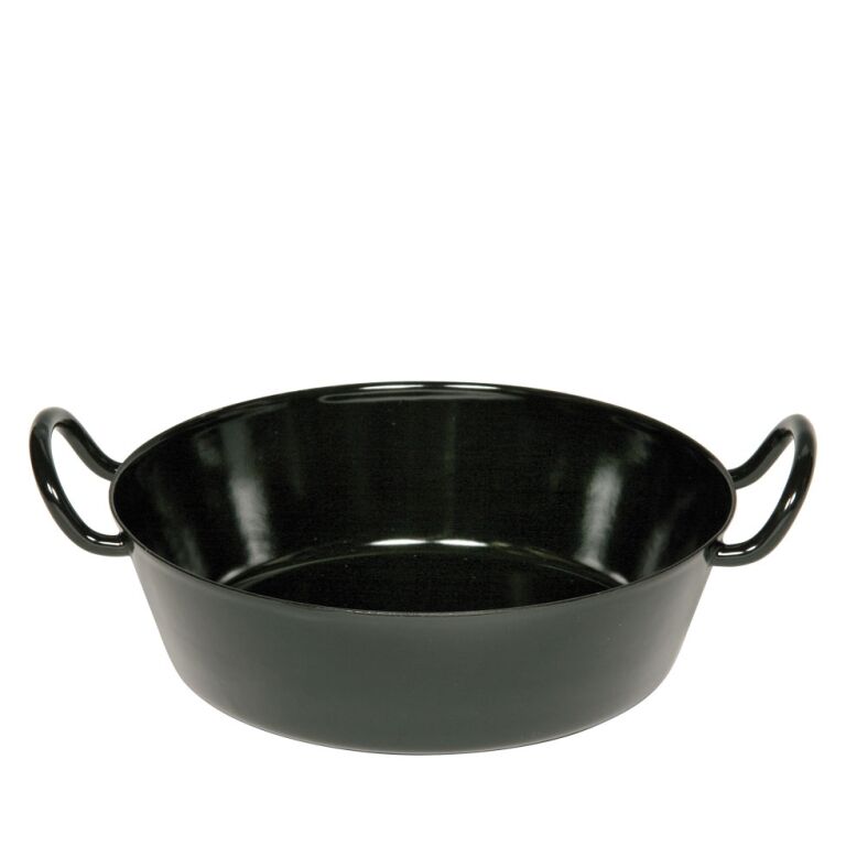 Riess Schnitzelpfanne Ø30cm 3,5L Schwarz Emaille