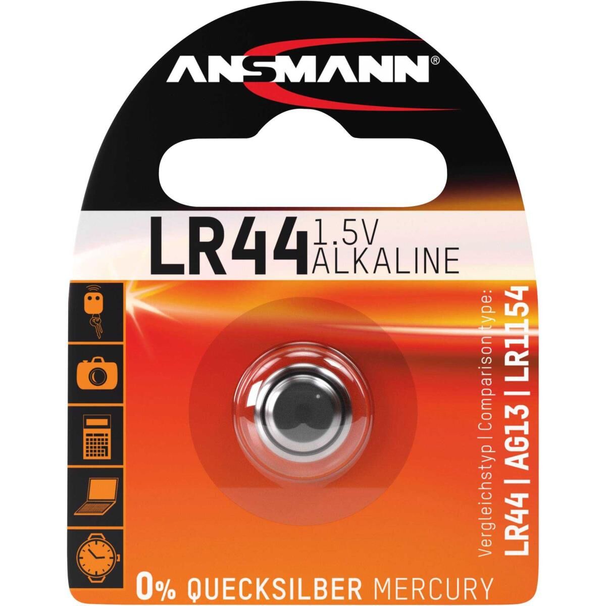 ANSMANN - Batterie LR44 - Alkalisch