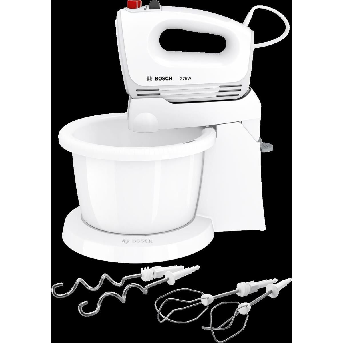 Bosch CleverMixx MFQ2600W - Mixer - 375 W - Weiß/Rot
