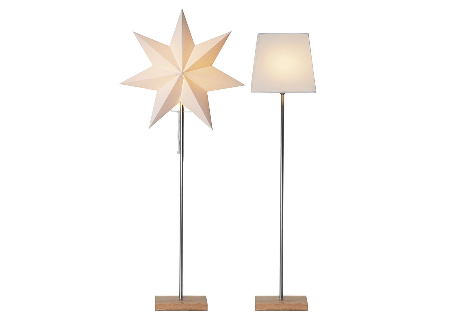 BEST SEASON Standleuchte Combipack shade and star 34x82cm