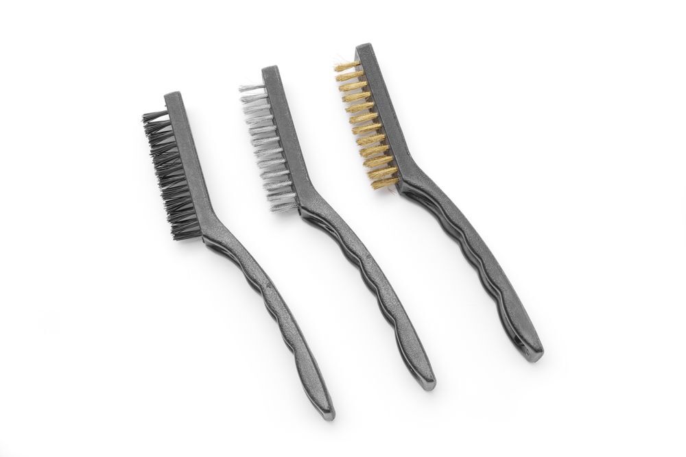 HENDI Drahtbürsten-Set, schmal - 3 Stk., 3 Stk., (L)178mm