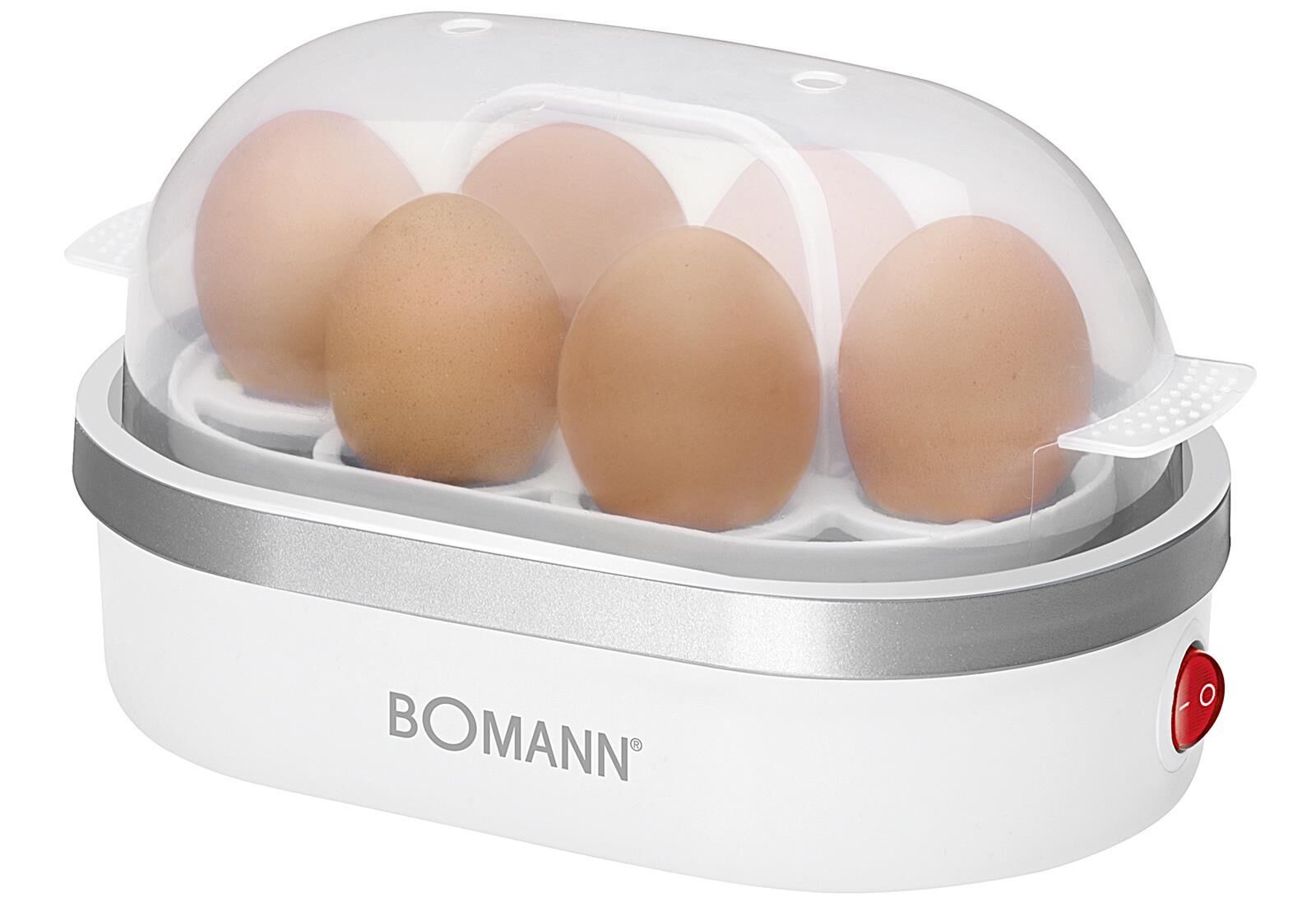 BOMANN Eierkocher EK 5022 CB für max. 6 Eier 400 W weiß