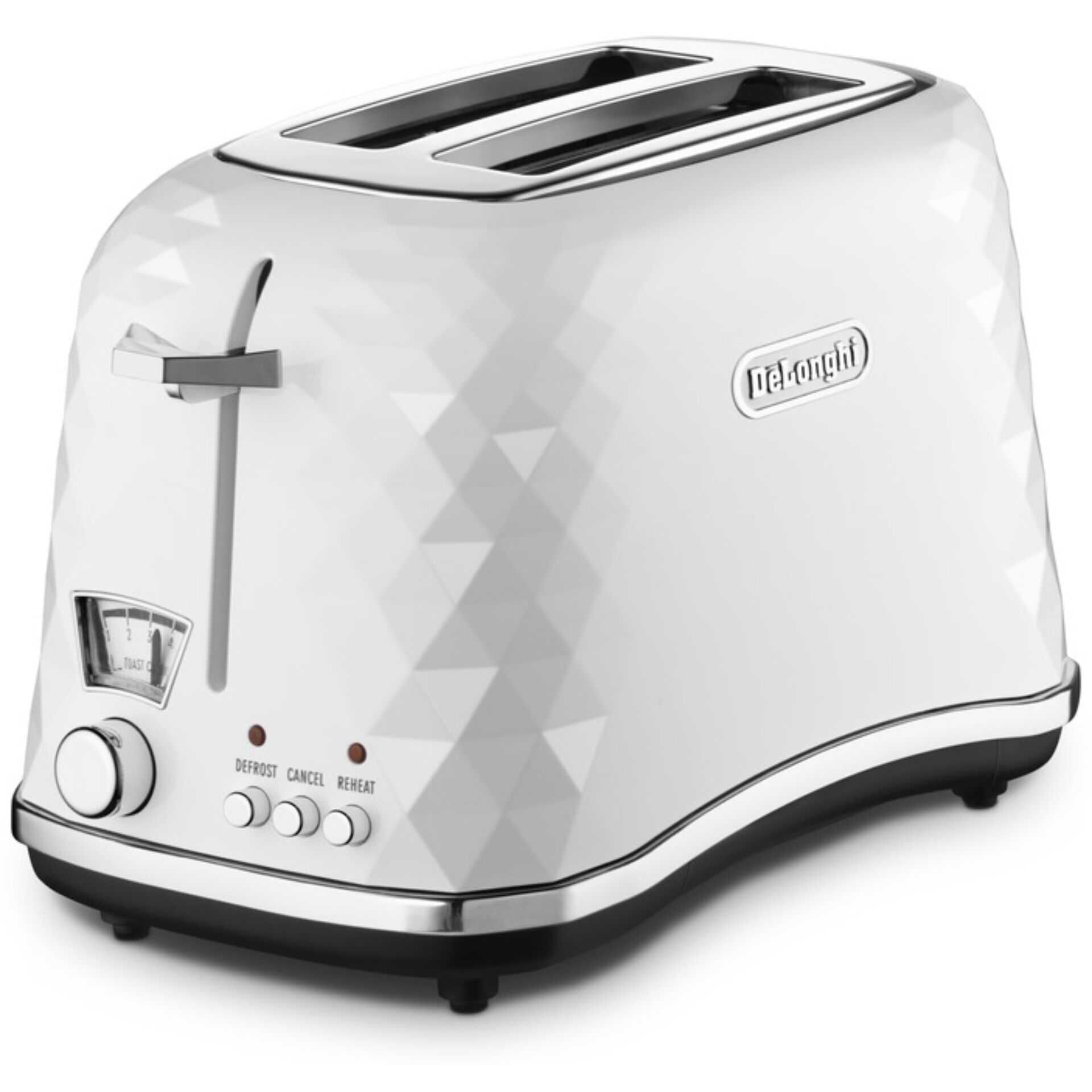 De'Longhi Brillante CTJ 2103.W - Toaster - 2 Scheibe - 2 Steckplatz - weiß