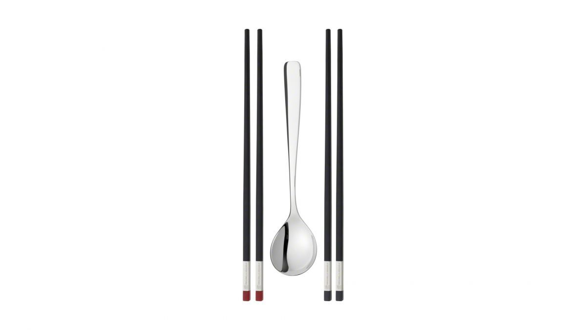 ZWILLING Chopstick Essstäbchen, 5-teilig, mit Servierlöffel