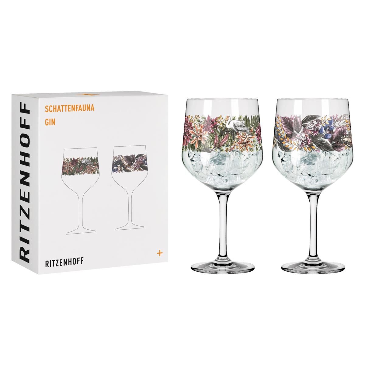 Ritzenhoff Ginglas Set Schattenfauna Gin Kelch 2er-Set 001