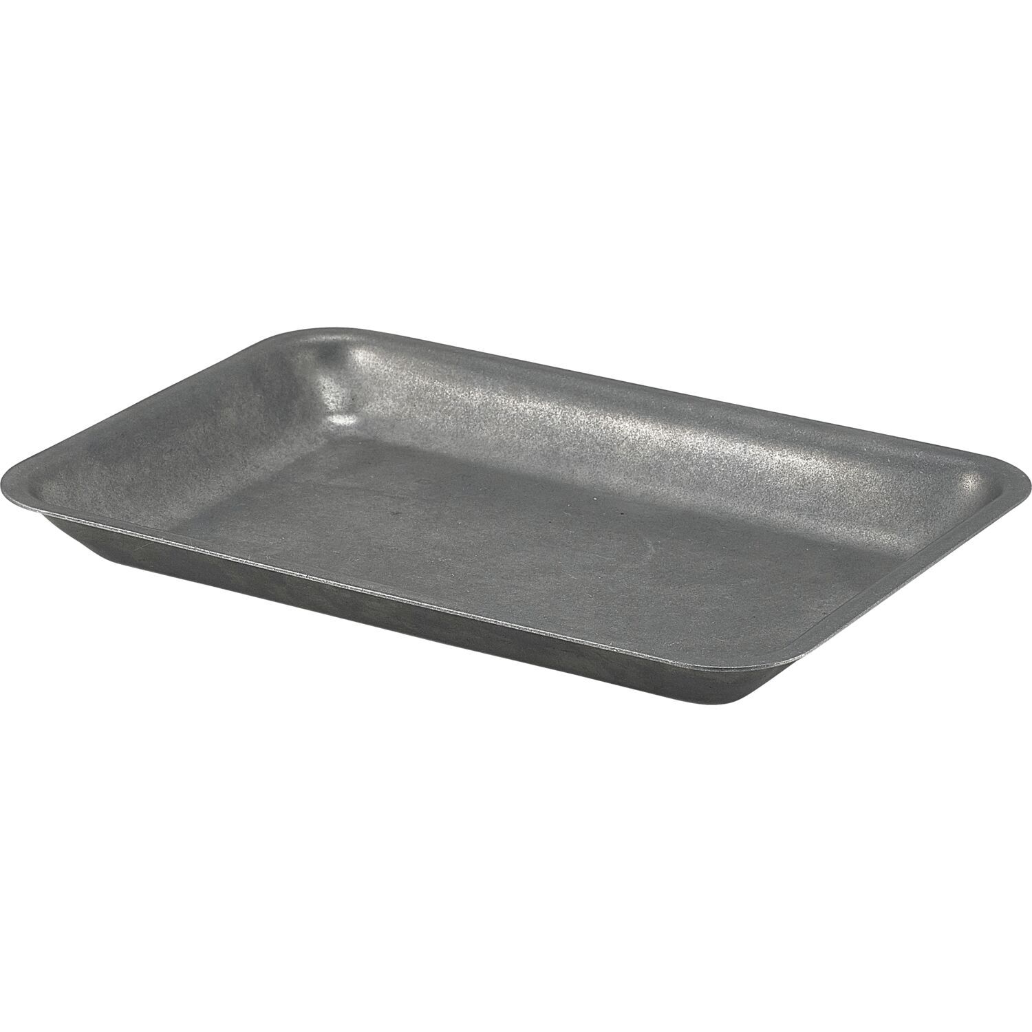 GENWARE Tablett Edelstahl Vintage, Höhe: 20 mm, Länge: 200 mm, Breite: 140 mm
