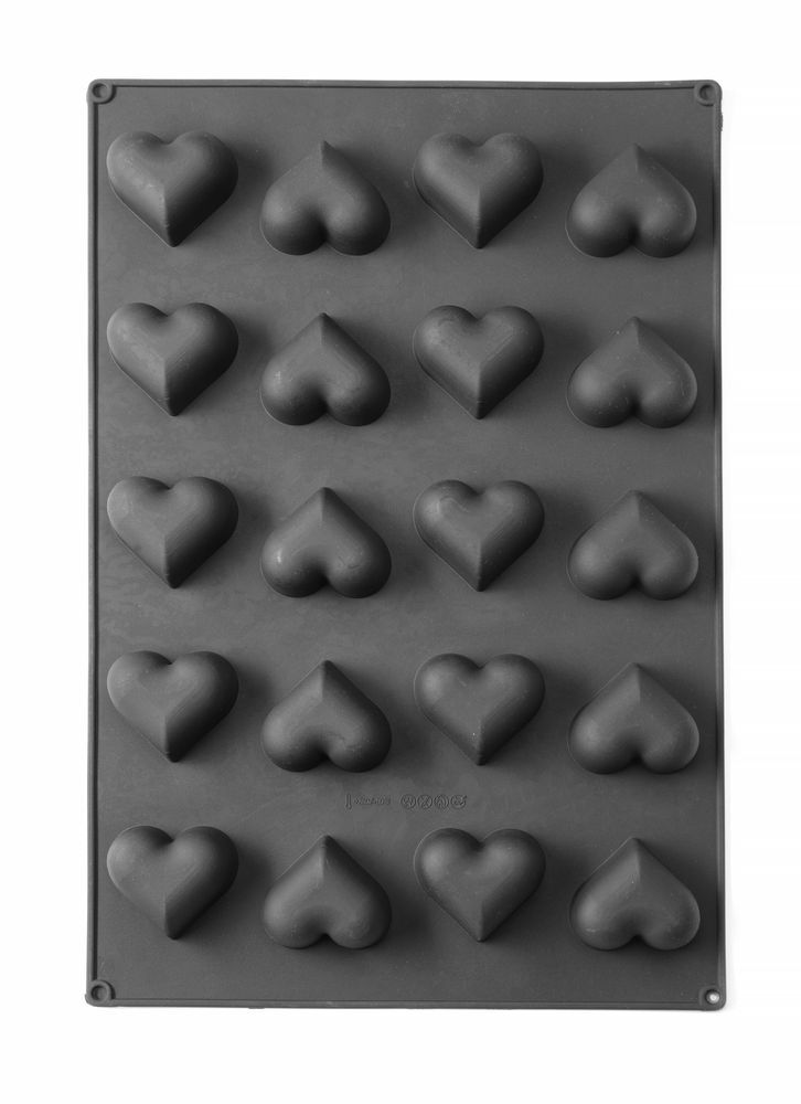 Hendi Silikonform HERZ, 570x375x(H)35mm
