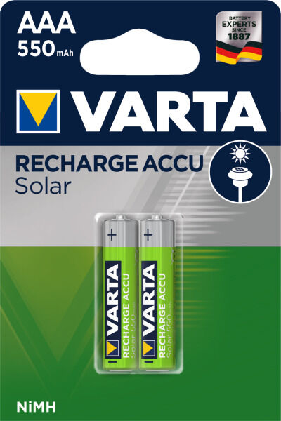 VARTA Akku solar 2 x Micro 0,55 Ah Blister