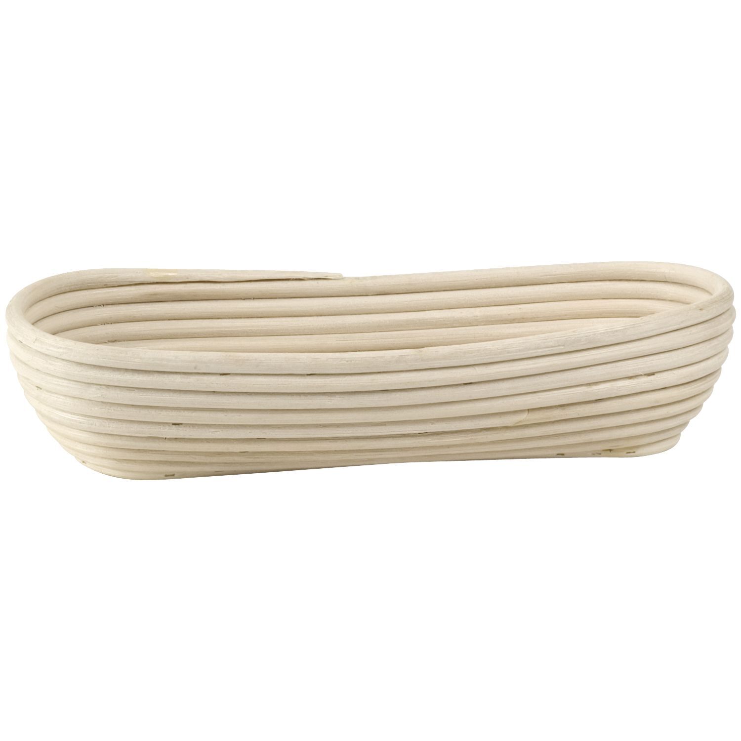 Gärkorb oval, Peddigrohr, Höhe: 80 mm, Länge: 300 mm, Breite: 150 mm