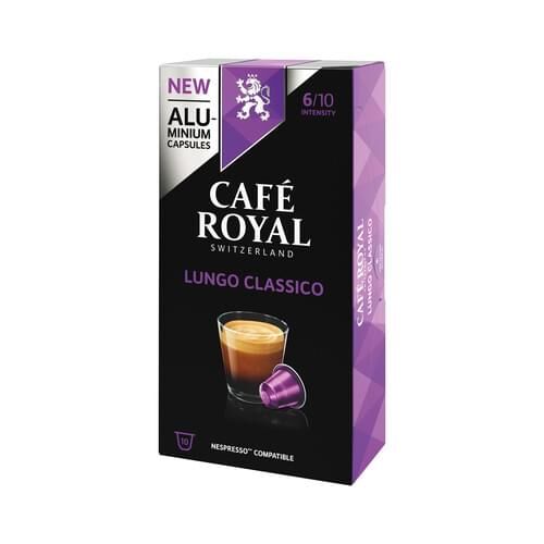 CAFE ROYAL Kaffeekapsel Alu Lungo Classico 10Kapseln für Nespressom