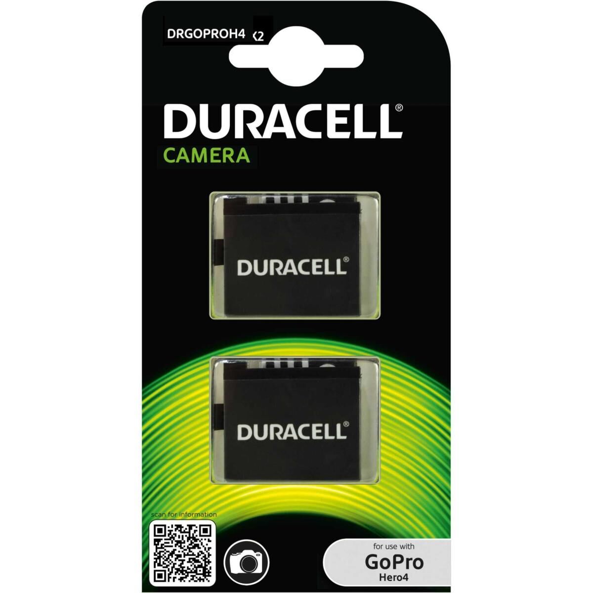 Duracell - Batterie - Li-Ion - 1160 mAh (Packung mit 2) - für GoPro HERO4