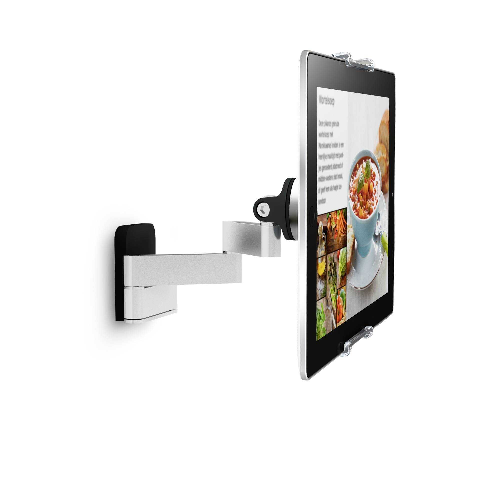 Vogel's TMS 1030 Tablet Flex Pack - Wandhalterung für Tablett - Aluminium - Schwarz, Aluminium / Silber - Bildschirmgröße: 17.8-30.5 cm (7"-12")
