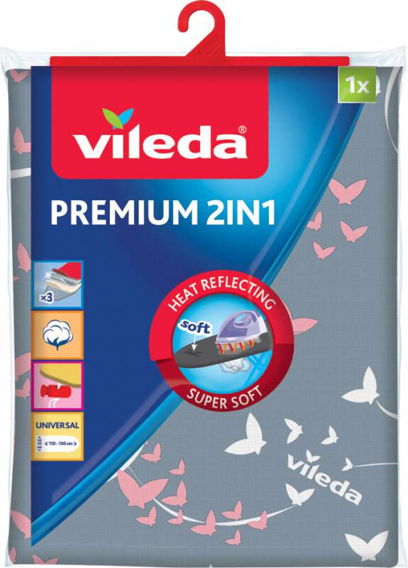 VILEDA Bügeltischbezug Premium 2in1 QuickFix universal 110-130cm, 30-45cm